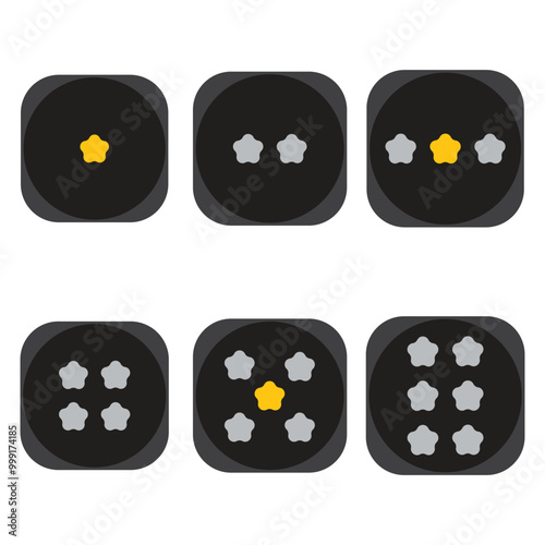 Dice Logo Vector Template Icon