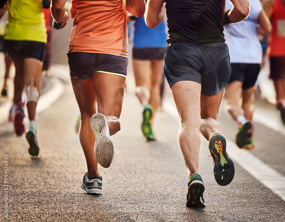 Fototapeta premium Marathon runners in action
