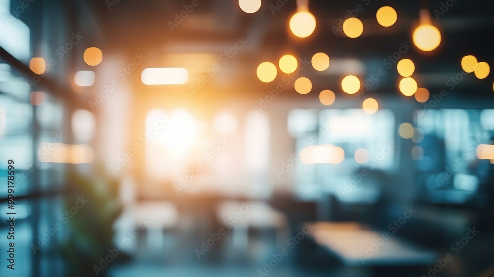Soft Focus Background with Warm Lighting