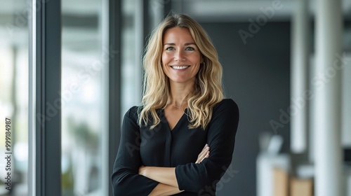 Confident Woman in Modern Office Environment Free Download Confident Woman in Modern Office Environment - GFXLoad