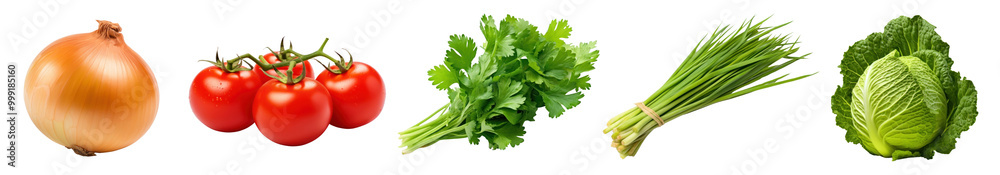 Various vegetable png cut out element set Various vegetable png cut out element set