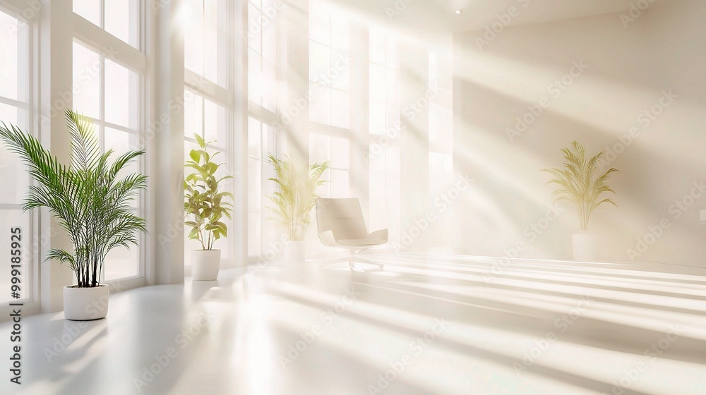Fototapeta premium Bright and Airy Interior with Natural Light