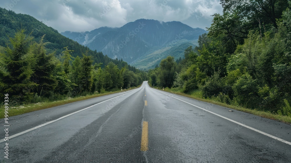 Fototapeta premium Road Through the Mountains