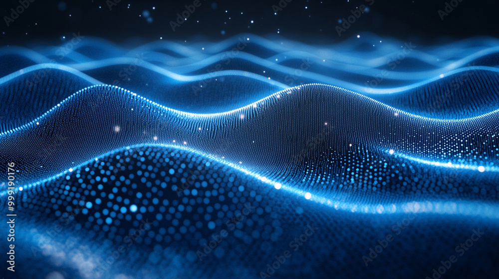 futuristic digital background featuring abstract data patterns and technological elements. The image symbolizes innovation, connectivity, and the power of data in modern technology-driven environments