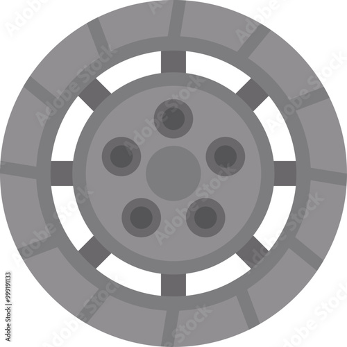 Car clutch disc with pressure plate replacing automobile transmission component ensuring smooth gear changes