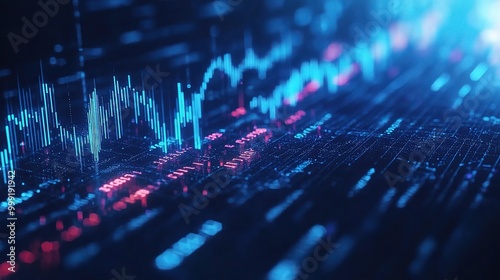 Digital Data Visualization with Colorful Graphs and Lines