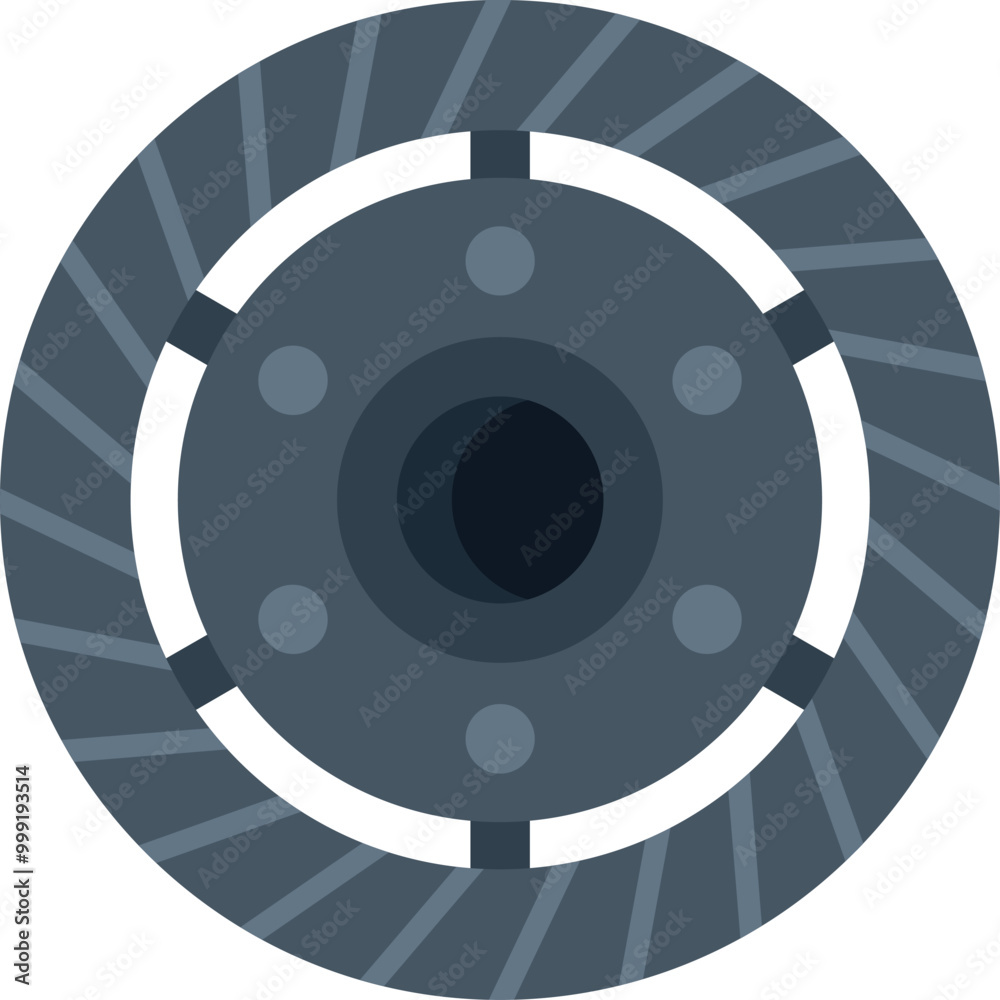 Car clutch disc with grooves for friction, clutch plate showing detail, isolated on white background Car clutch disc with grooves for friction, clutch plate showing detail, isolated on white background