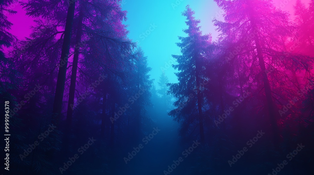 Neon forest glowing with bioluminescent plants, lowangle shot, ethereal and magical, hues of blue, green, and purple, mystical glow Neon forest glowing with bioluminescent plants, lowangle shot, ethereal and magical, hues of blue, green, and purple, mystical glow