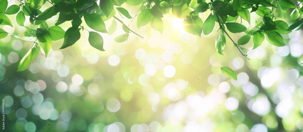 Green Leaves Background On Blurred Greenery Leaf Bokeh In Garden Summer With Copy Space Green Leaves Background On Blurred Greenery Leaf Bokeh In Garden Summer With Copy Space