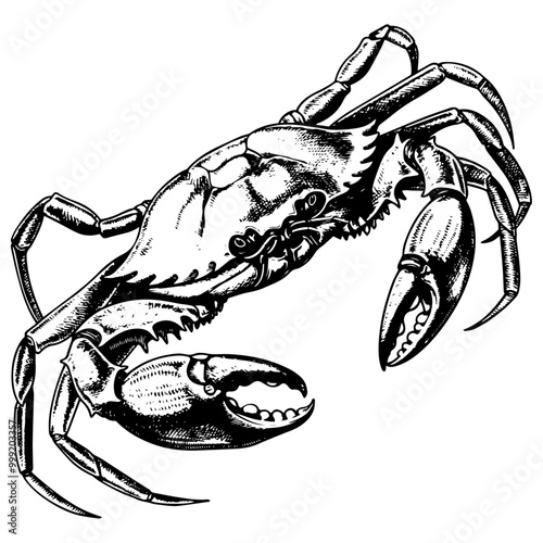 カニのベクターイラスト。