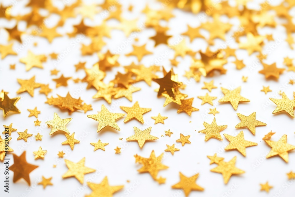 golden stars scattered on a white background golden stars scattered on a white background