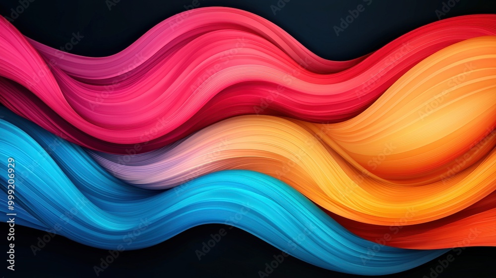 Abstract Colorful Waves Dynamic Swirling Liquid Design Abstract Colorful Waves Dynamic Swirling Liquid Design