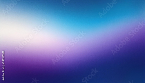 Blue Purple White Gradient Blurred with Grainy Noise Texture Background, for art product design