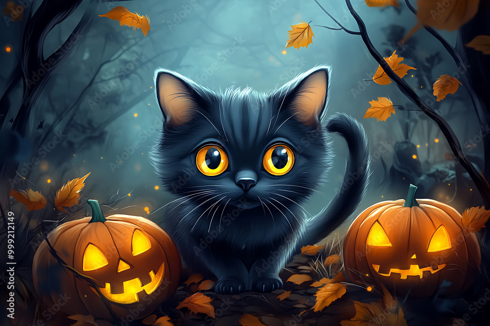 funny cat celebrating halloween holiday in costume funny cat celebrating halloween holiday in costume