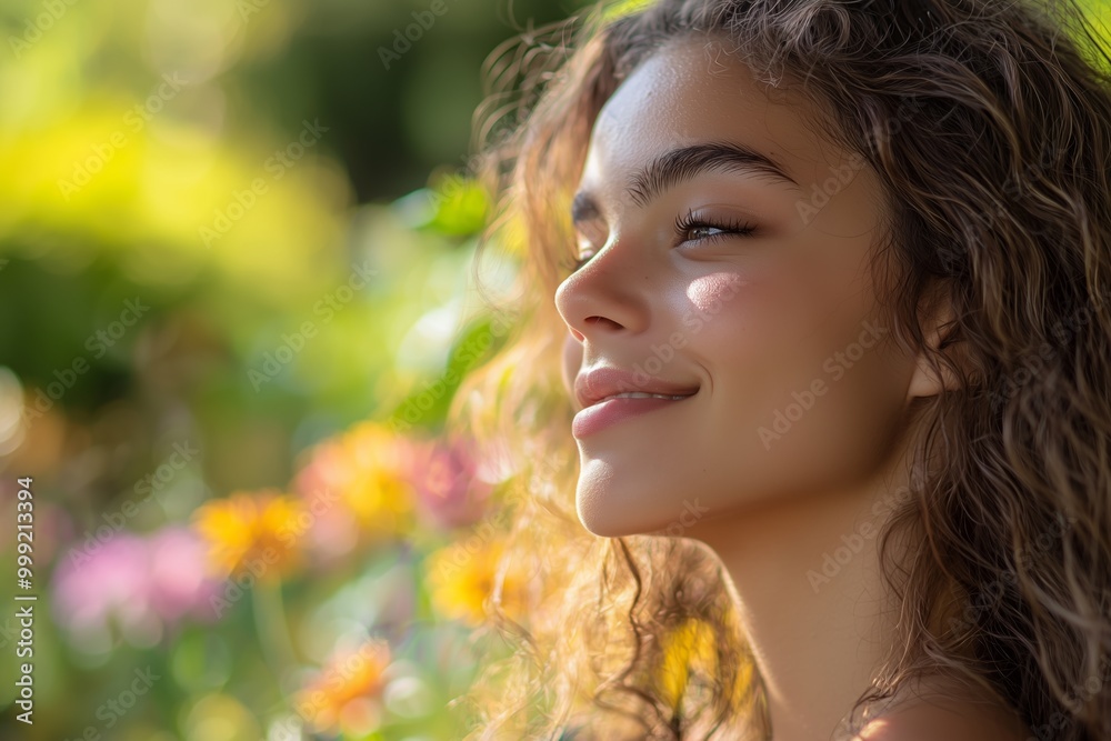 A woman with a smile on her face is looking at the camera. A woman with a smile on her face is looking at the camera.