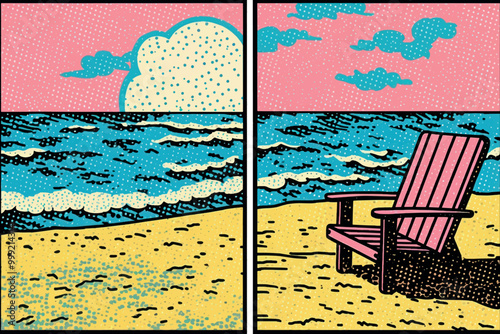 rawpixeloffice6_1950s_comic_of_empty_beach_in_the_style_of_poin_409e34b4-17bf-4876-a4b9-fa06500f7ed3-p