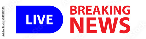 Breaking news header vector illustration. Breaking news label. Breaking news element