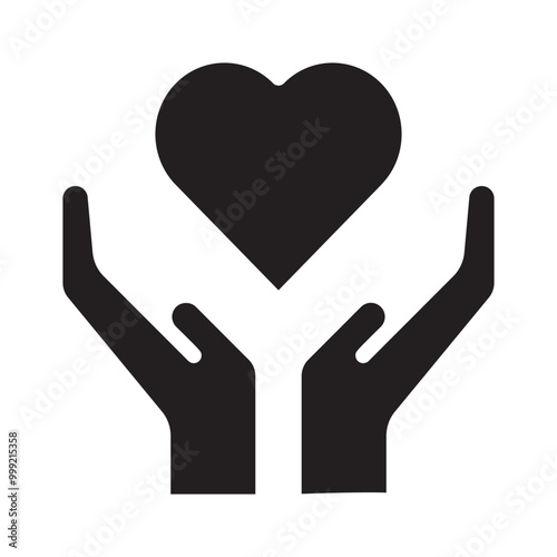 Heart icon isolated on white background. heart symbol, logo illustration