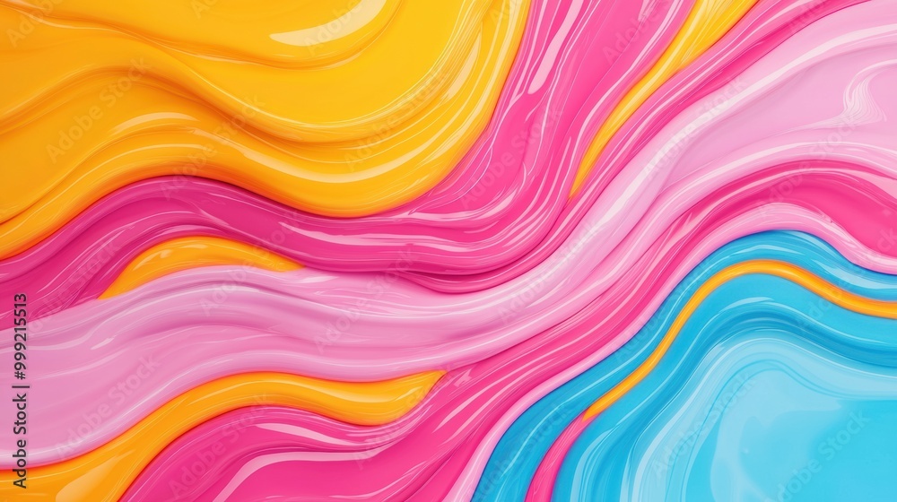 Vibrant Abstract Swirls of Colorful Paint Texture Vibrant Abstract Swirls of Colorful Paint Texture