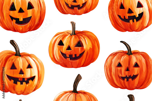 halloween jack o lantern pumpkin illustration