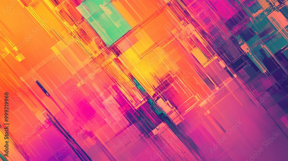 Abstract geometric pattern with vibrant colors Abstract geometric pattern with vibrant colors