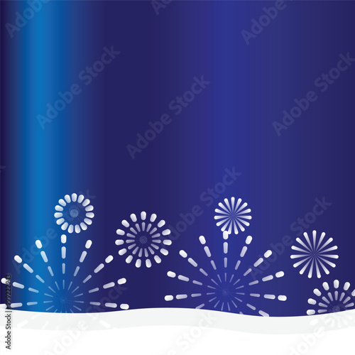 blue light background
There are beautiful fireworks.