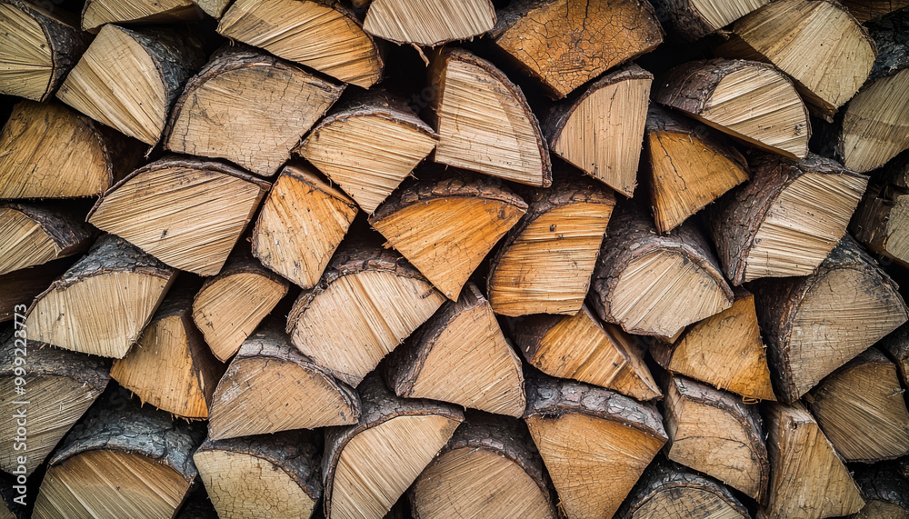 A close-up view of neatly stacked firewood, showcasing the natural textures and colors of the logs. A close-up view of neatly stacked firewood, showcasing the natural textures and colors of the logs.