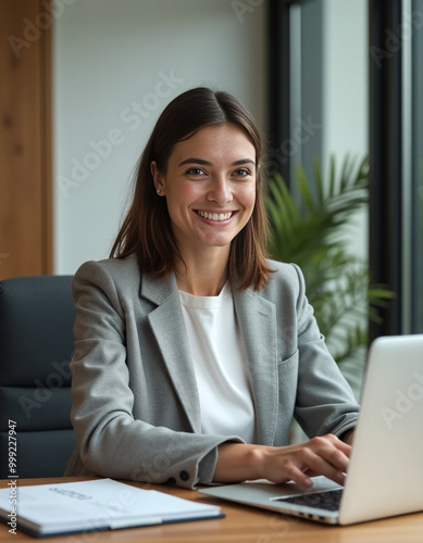 portrait of a businesswoman working in office, corporate woman in office 14