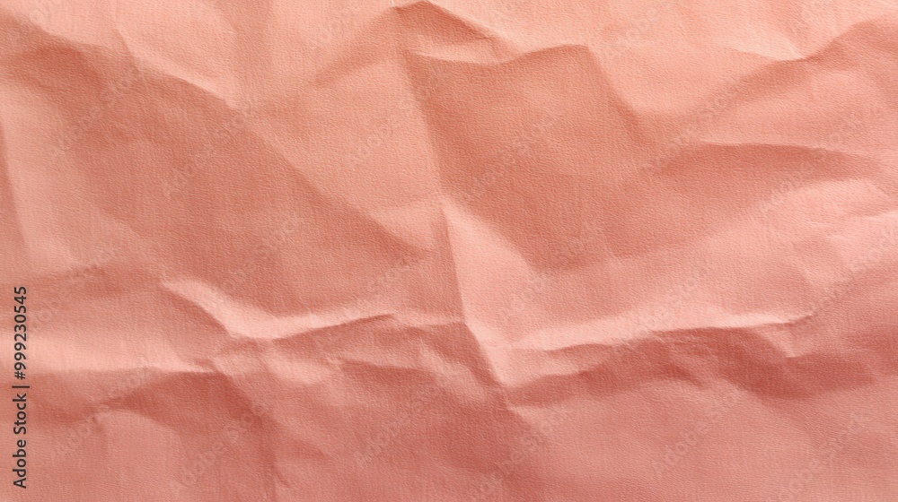 Fototapeta premium Pink Crumpled Paper Texture for Creative Projects