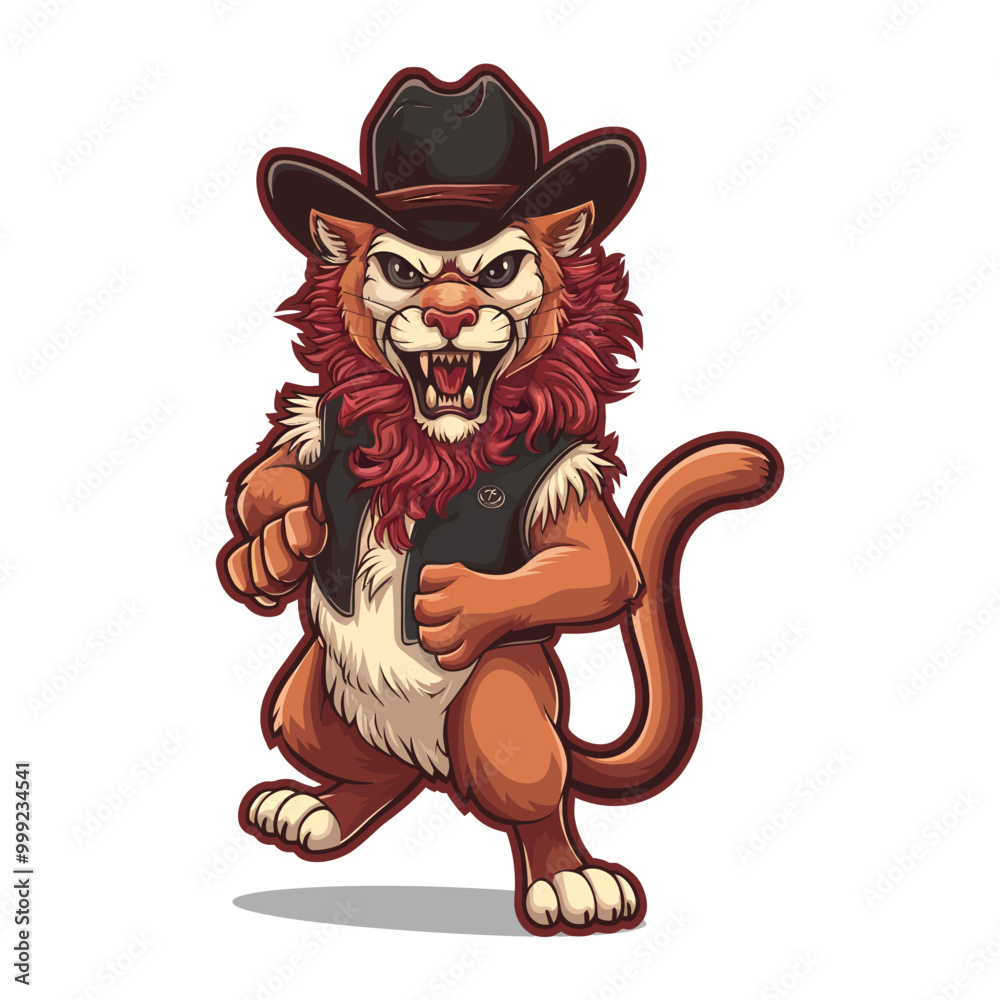 cartoon lion vector illustration cartoon lion vector illustration