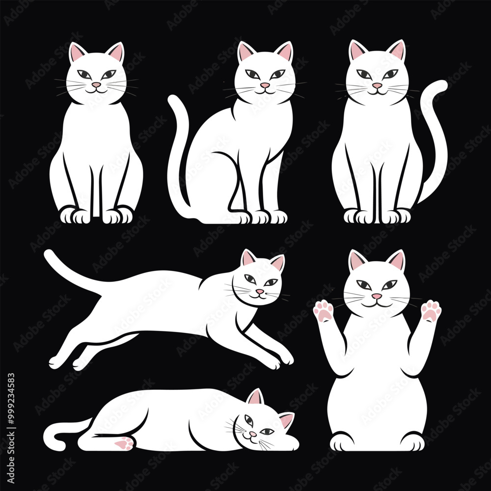 Fototapeta premium A set of ca icon vector illustration 