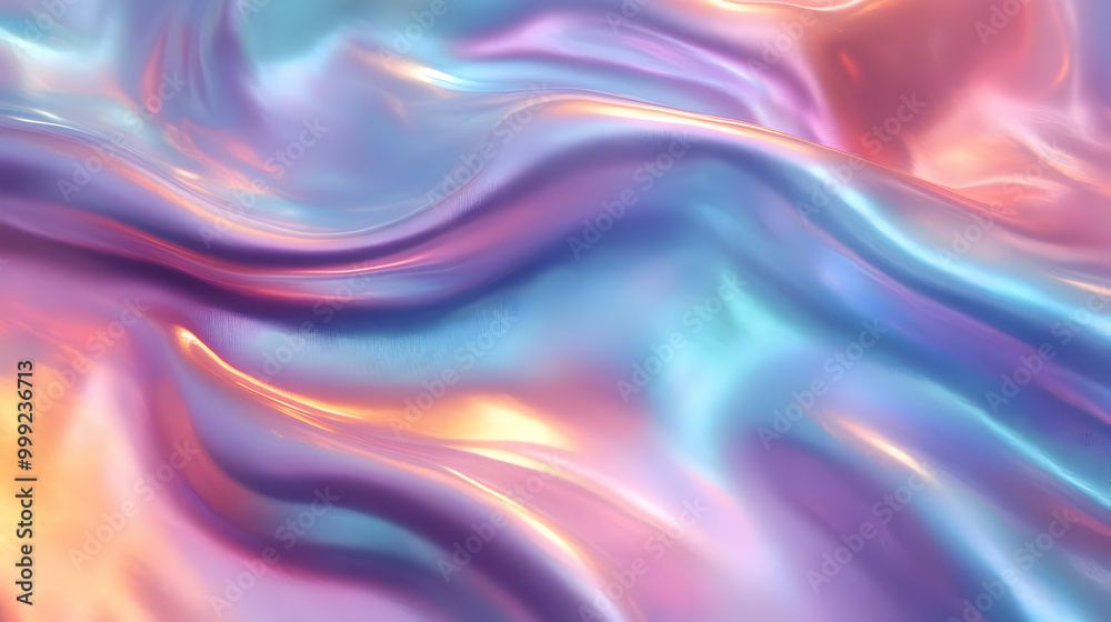 Abstract Holographic Background - Iridescent Colors, Shimmering Texture Abstract Holographic Background - Iridescent Colors, Shimmering Texture