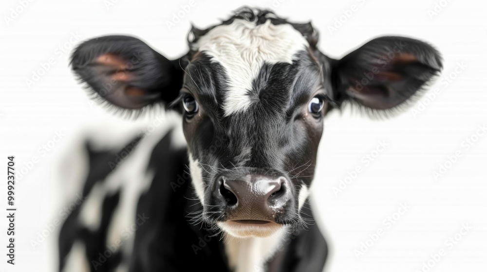 a cow on a white background a cow on a white background