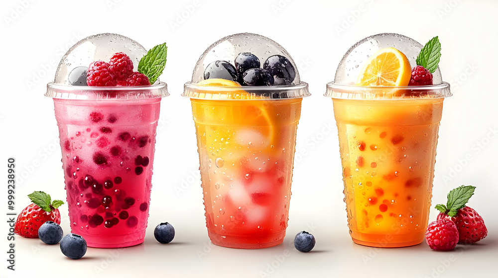 Refreshing Summer Drinks with Fruit & Ice Refreshing Summer Drinks with Fruit & Ice