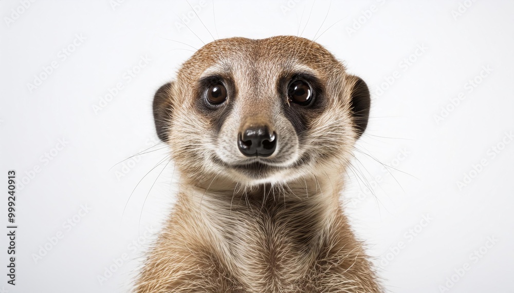 Meerkat on white background. Isolated of Animal. Meerkat on white background. Isolated of Animal.