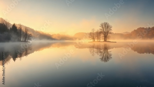 Lake in the morning