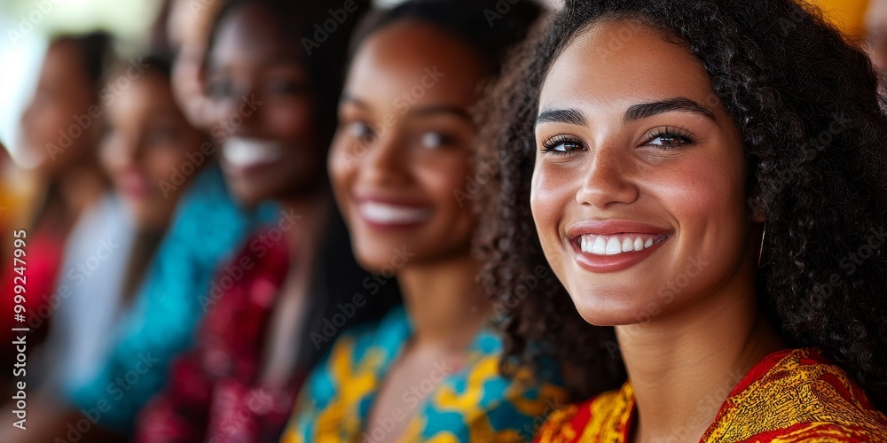 A diverse group at a community event is captured in a close-up, showcasing varied cultural attire and friendly expressions, as vibrant lighting reflects representation A diverse group at a community event is captured in a close-up, showcasing varied cultural attire and friendly expressions, as vibrant lighting reflects representation