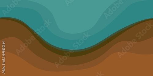 Abstract pond and bottom sediments in section.