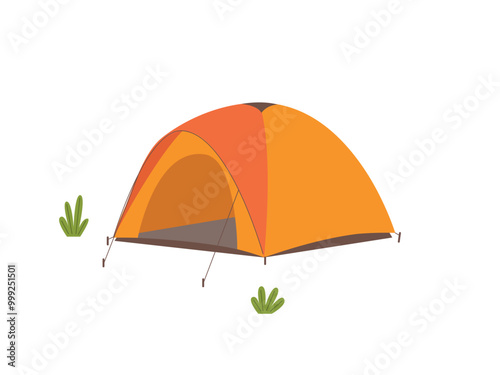Tourist tent. camping tent outdoor, nature tourism, journey, adventure