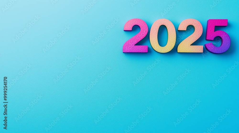 3D Font of text 2025 for new year 3D Font of text 2025 for new year