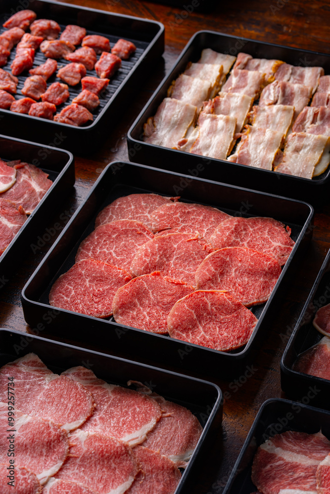 Fresh Meat Selection for Grilling and Barbecue Fresh Meat Selection for Grilling and Barbecue