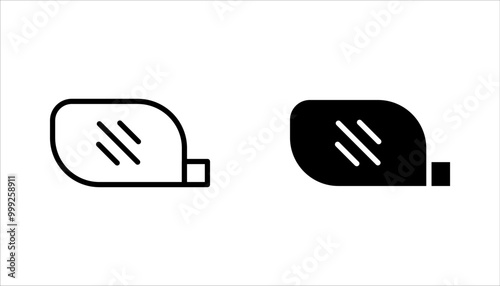 Car rear view mirror icon set. vector illustration on white background