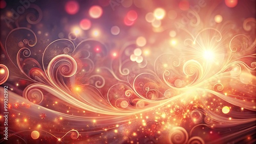 A sparkling, festive, and magical winter wonderland with swirling patterns, glowing lights, and a touch of romanticism