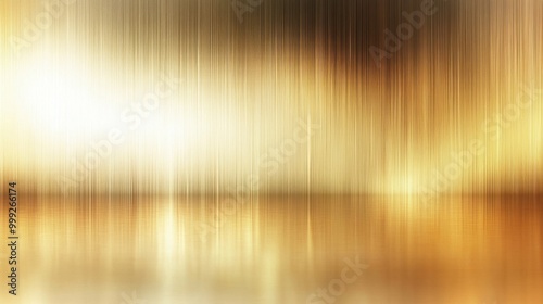A smooth gold chrome background with a highly reflective surface and soft gradients