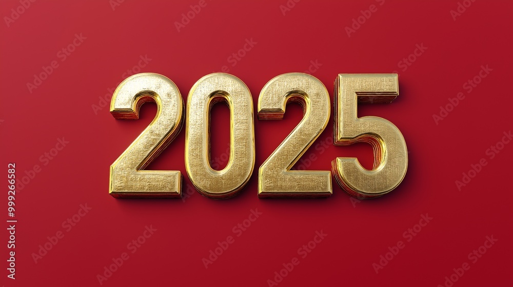 3D Font of text 2025 for new year 3D Font of text 2025 for new year