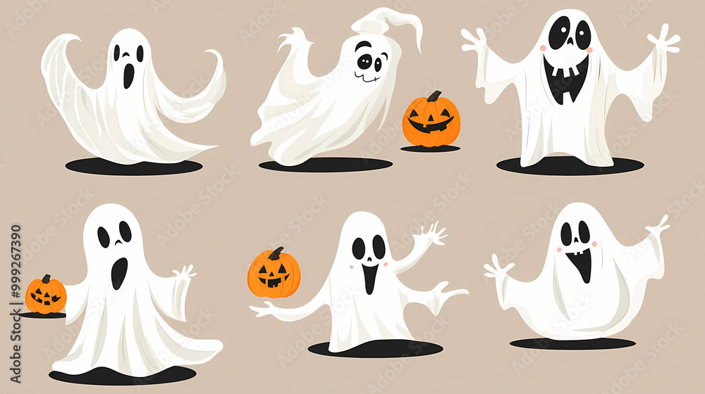 Halloween characters horror vector set design. Halloween character like grim reaper, ghost, pumpkin and Frankenstein. Halloween characters horror vector set design. Halloween character like grim reaper, ghost, pumpkin and Frankenstein.