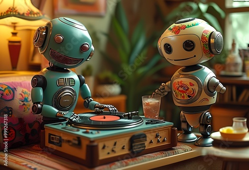 robot DJ photo