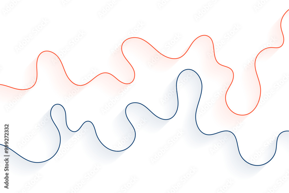 blue and red wiggly curvy line pattern on white background blue and red wiggly curvy line pattern on white background