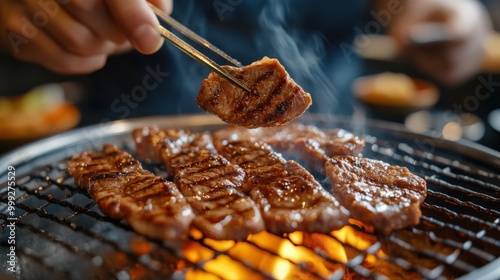 ジュージューと焼ける焼肉：料理愛好家のための日本のバーベキューの楽しみ