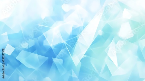 Bright Geometric Soft Blue Background